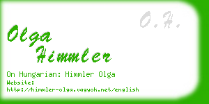 olga himmler business card